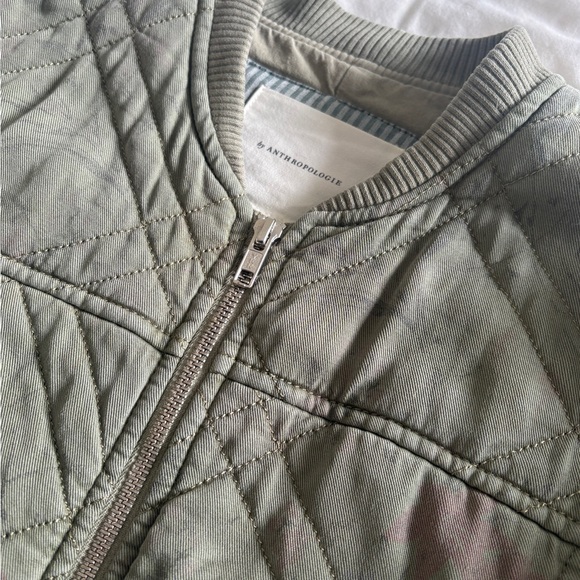 Anthropologie Floral Quilted Bomber Jacket - Picture 7 of 7